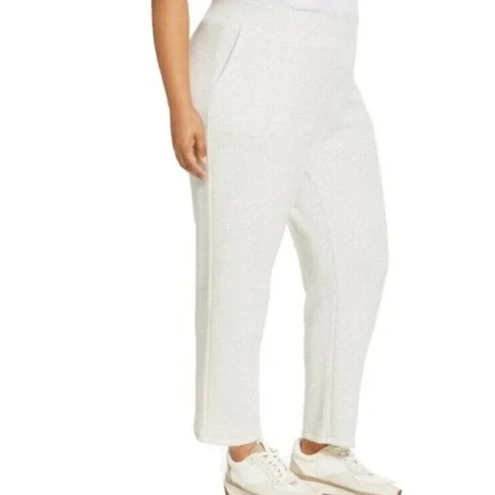 NWT Madewell MWL Airyterry Sweatpants Stitched-Pocket plus 1X Cream Ivory - Picture 2 of 5
